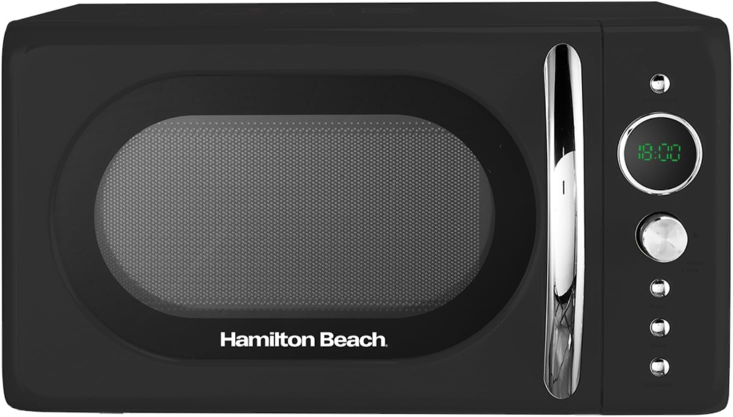 Hamilton Beach 20L Retro Microwave, Digital, 8 Presets, 60 Min Timer, Express Co...