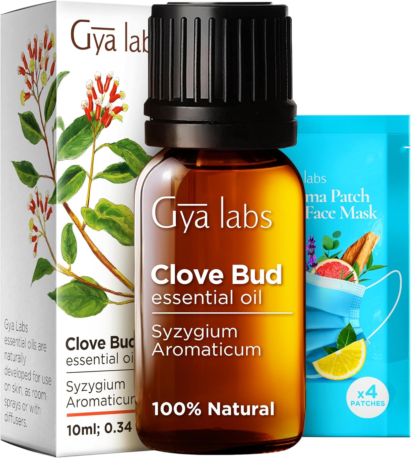 Gya Labs Clove Oil for Oral Care - 100% Natural Clove Essential Oil for Oral Car...