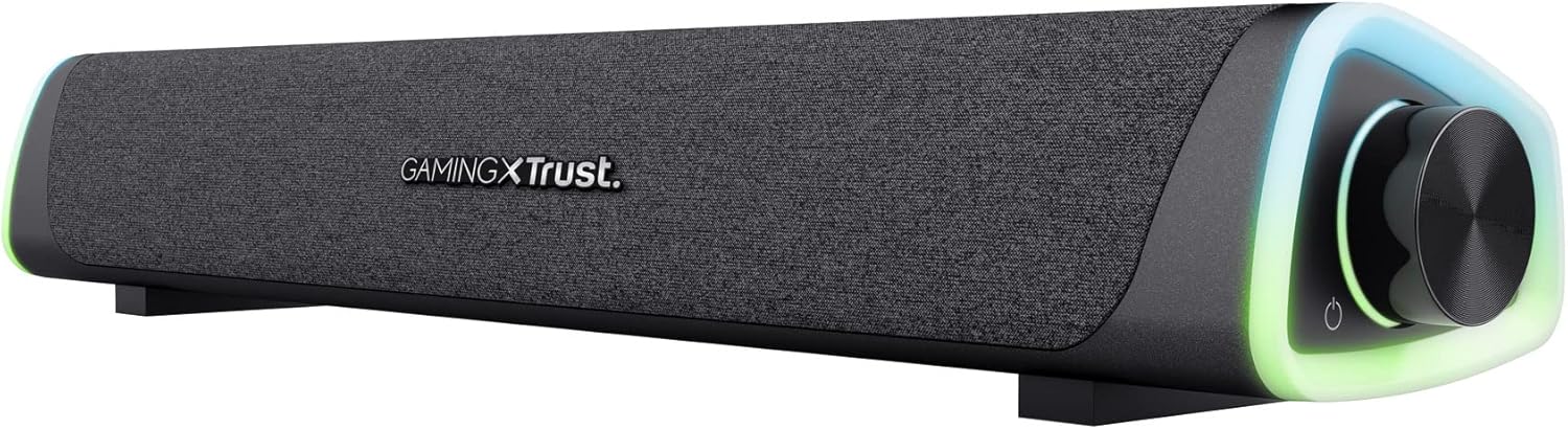 Trust Gaming GXT 620 Axon RGB Illuminated Soundbar 12W, USB Powered, 3.5mm AUX,...
