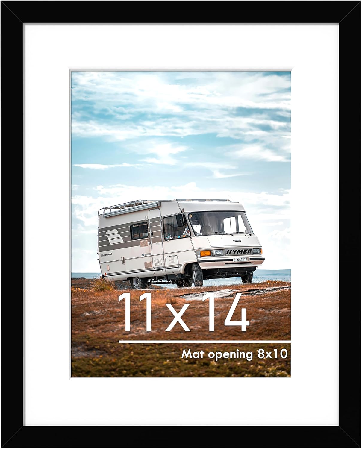 PEALSN 11x14 Picture Frame, Display Pictures 8 x 10 with Mat or 11 x 14 Without...