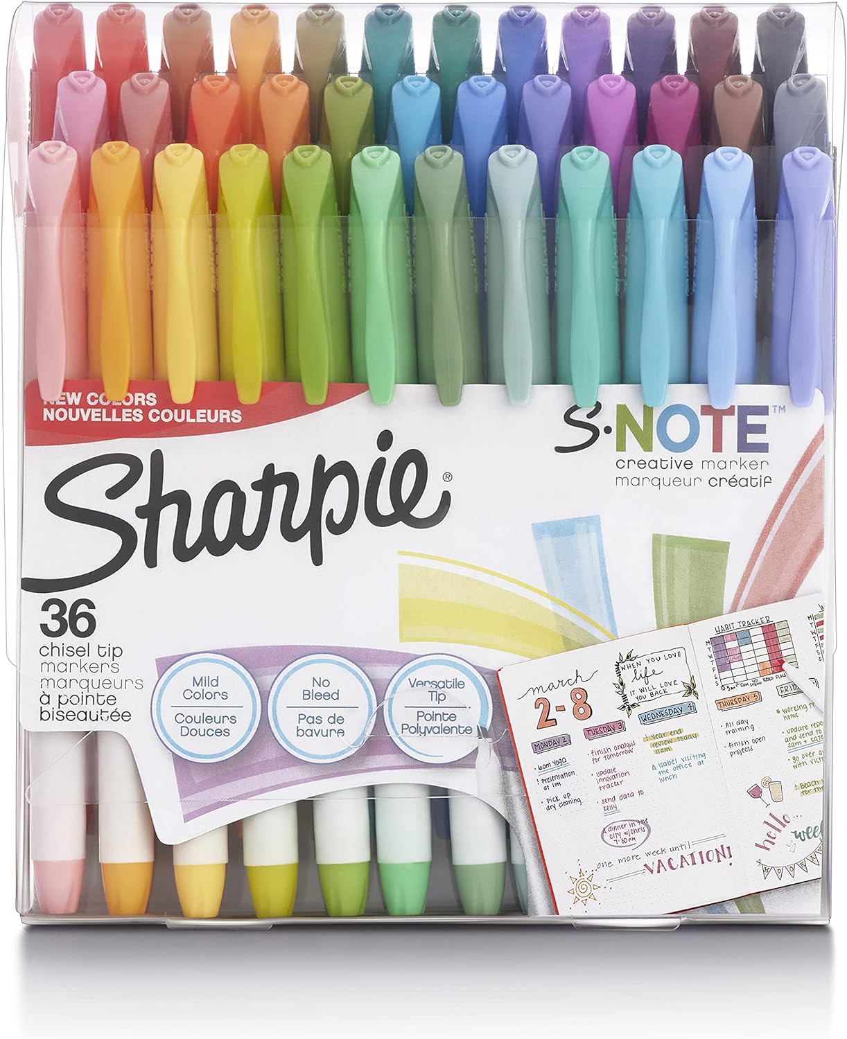 SHARPIE S-Note Creative Markers, Pastel Highlighters, Art Marker Set, Assorted C...