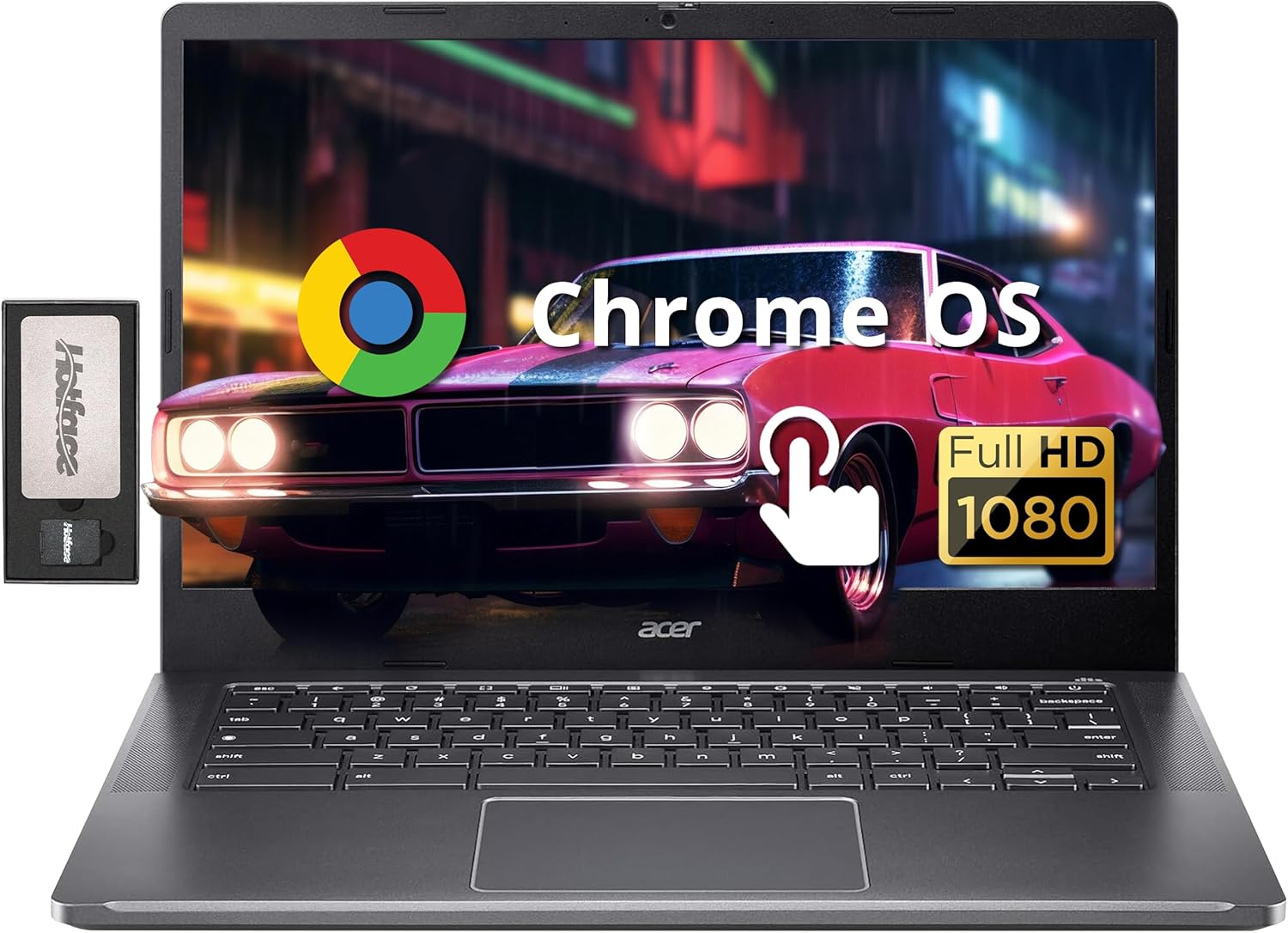 acer Chromebook Plus 14" FHD Touchscreen Laptop, Intel i3-N305 Processor, 8GB LP...