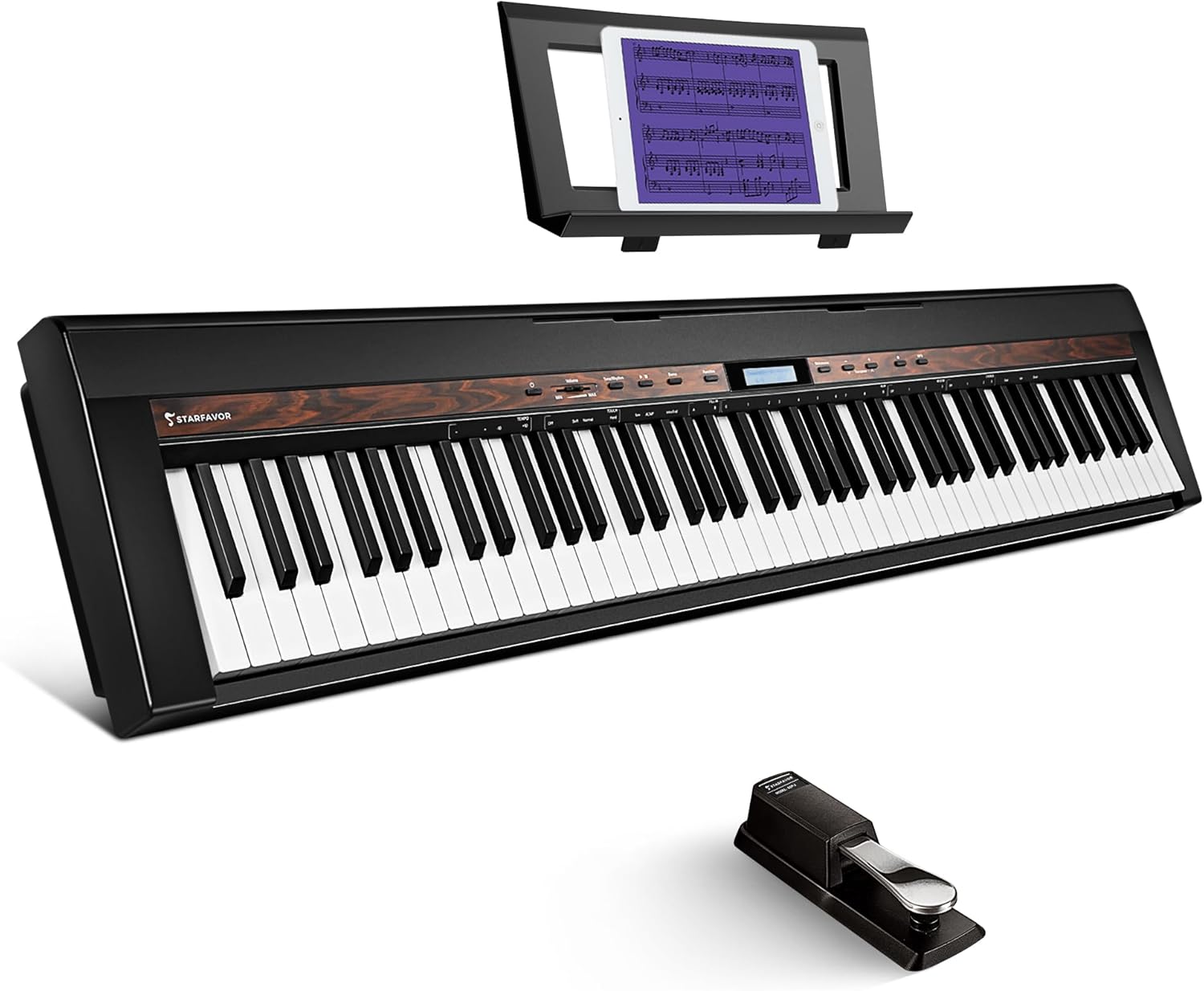 Starfavor SP-150W Digital Piano,88 Key Weighted Ke...