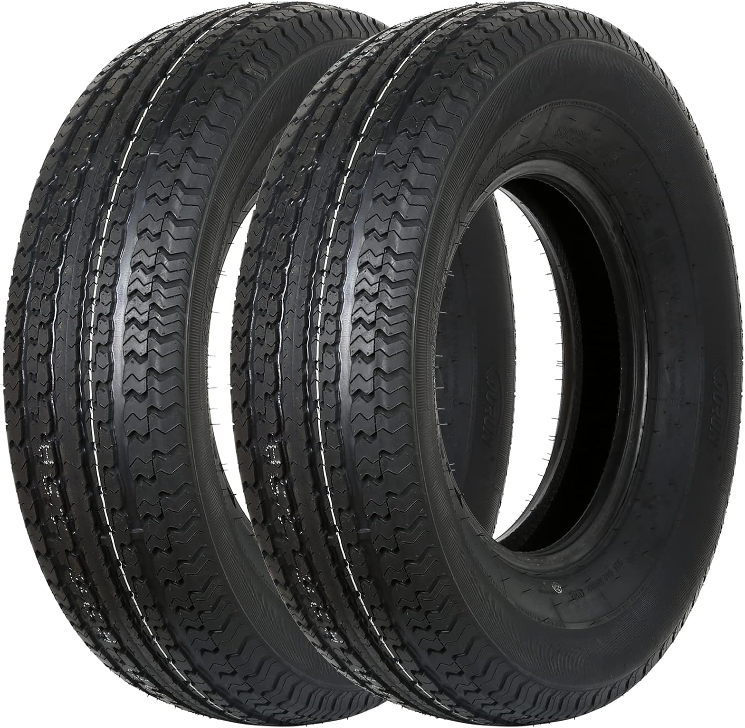 Set of 2 Durun Premium Trailer Tires ST 225/75R15 10 Ply Load Range E, 225/75/15...
