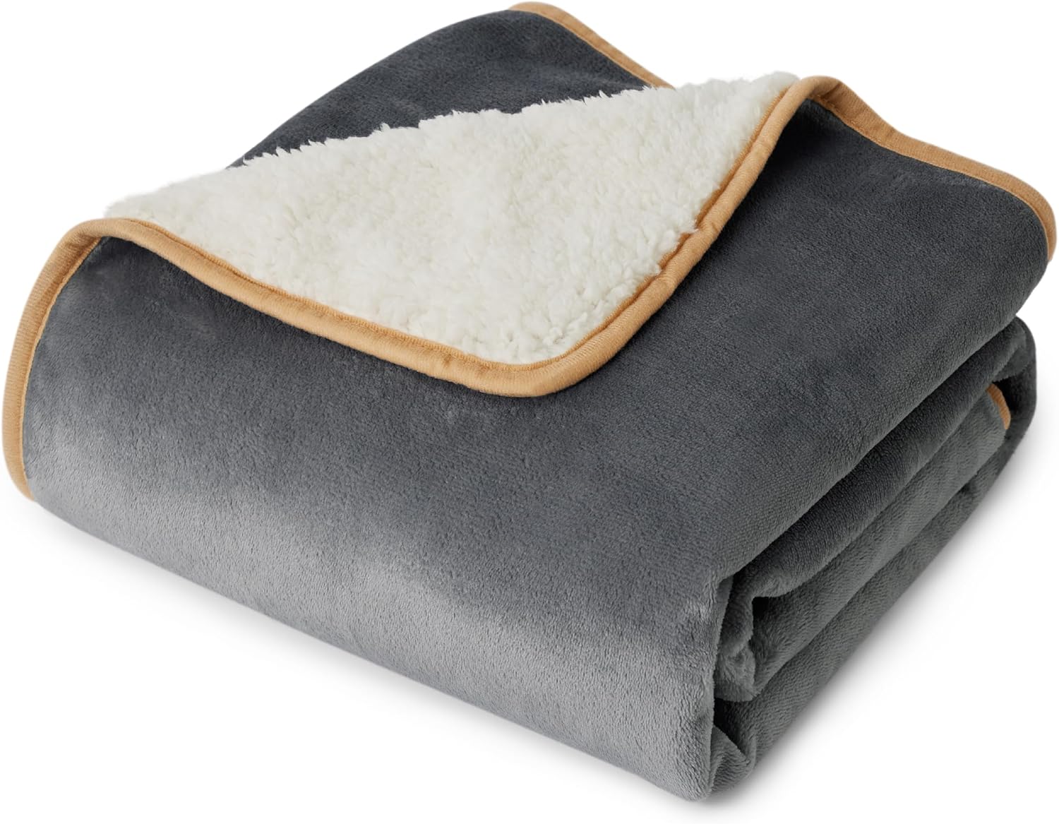 Lesure Waterproof Fleece Blanket Washable - 152x127cm Ultra Soft Grey Throw Over...