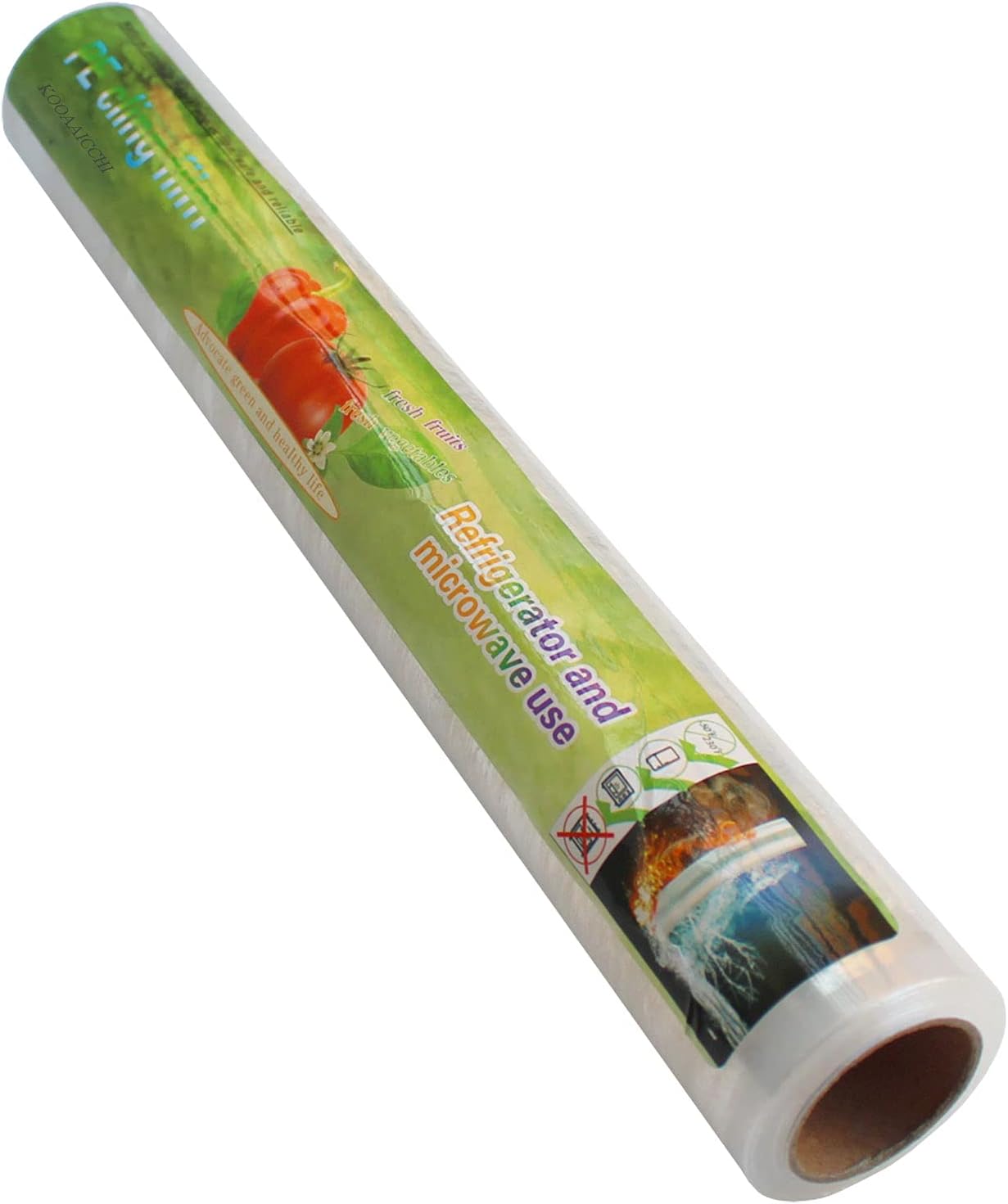 Cling Film Dispenser and Cutter Wrap Dispenser, Plastic Cling Wrap Refillable Pl...