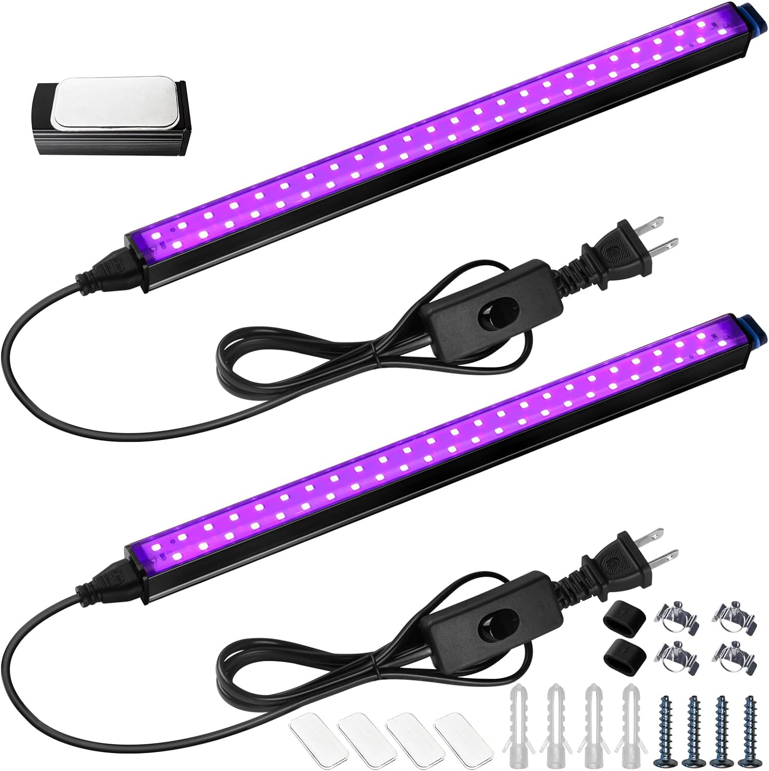 Barrina Black Light Bar, 10W 1FT Magnetic LED Blac...