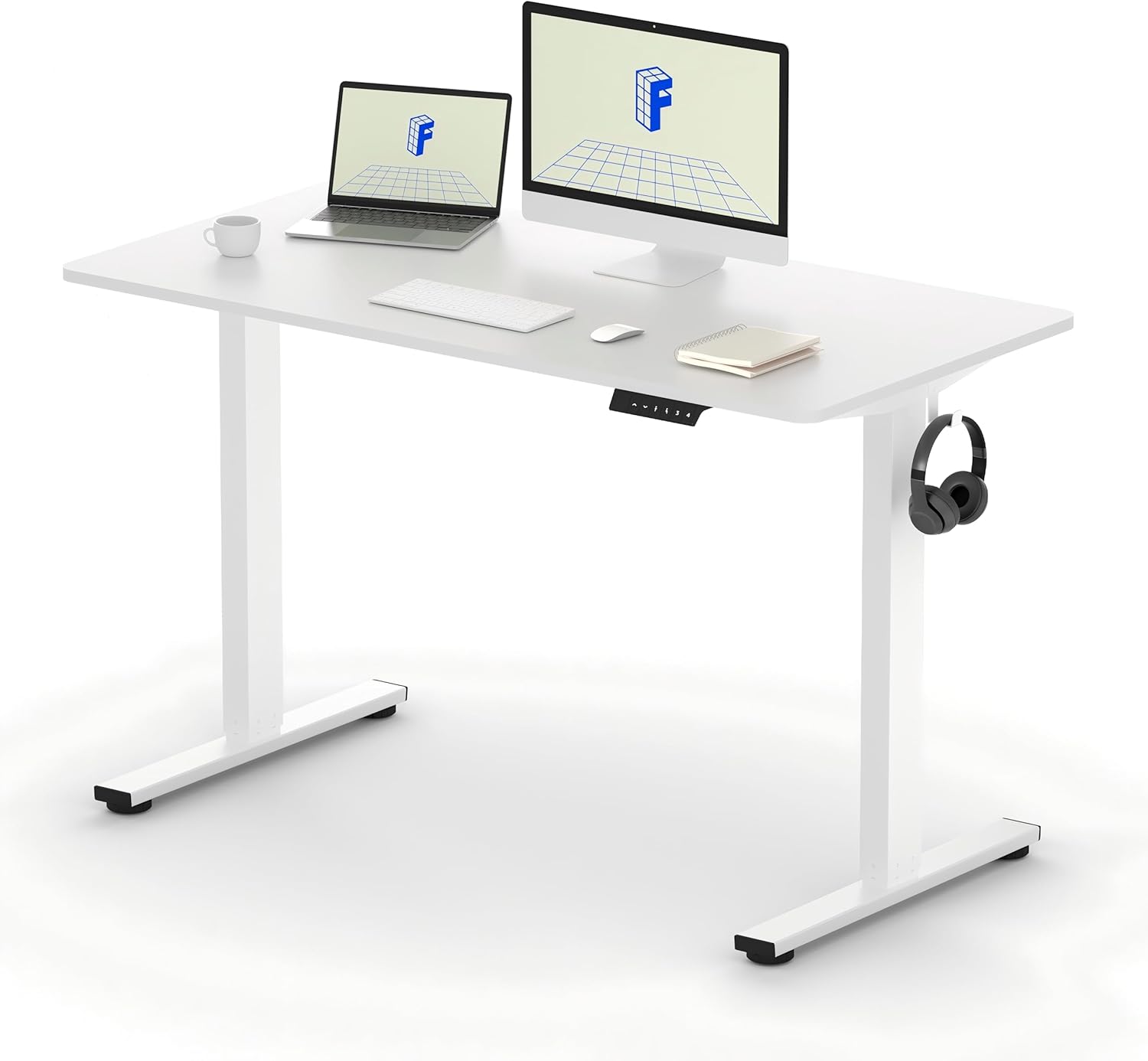 FLEXISPOT Electric Height Adjustable Standing Desk Sit Stand Desk Adjustable Des...