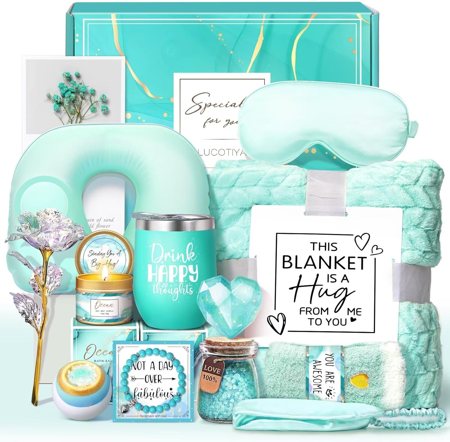 LUCOTIYA Birthday Gifts for Women Self Care Gifts Get Well Soon Gifts,Ocean Rela...