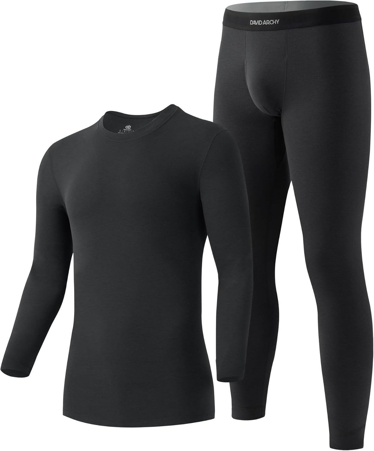 DAVID ARCHY Men’s Lightweight Thermal Underwear - Breathable Comfort for Cool We...