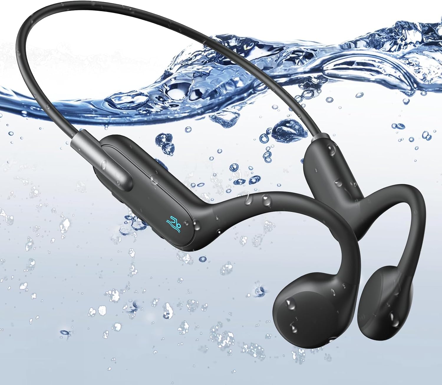 Waearmusic Bone Conduction Headphones, Swimming Headphones, IPX8 Waterproof Head...