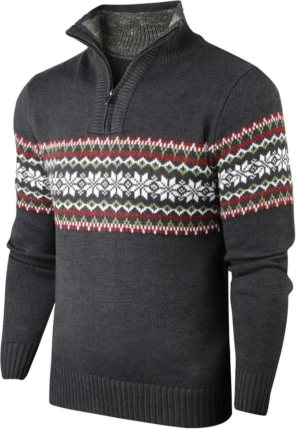 Superora Men's Jumpers Half Zip Pullover Sweater Knitwear Long Sleeve Set-in Kni...