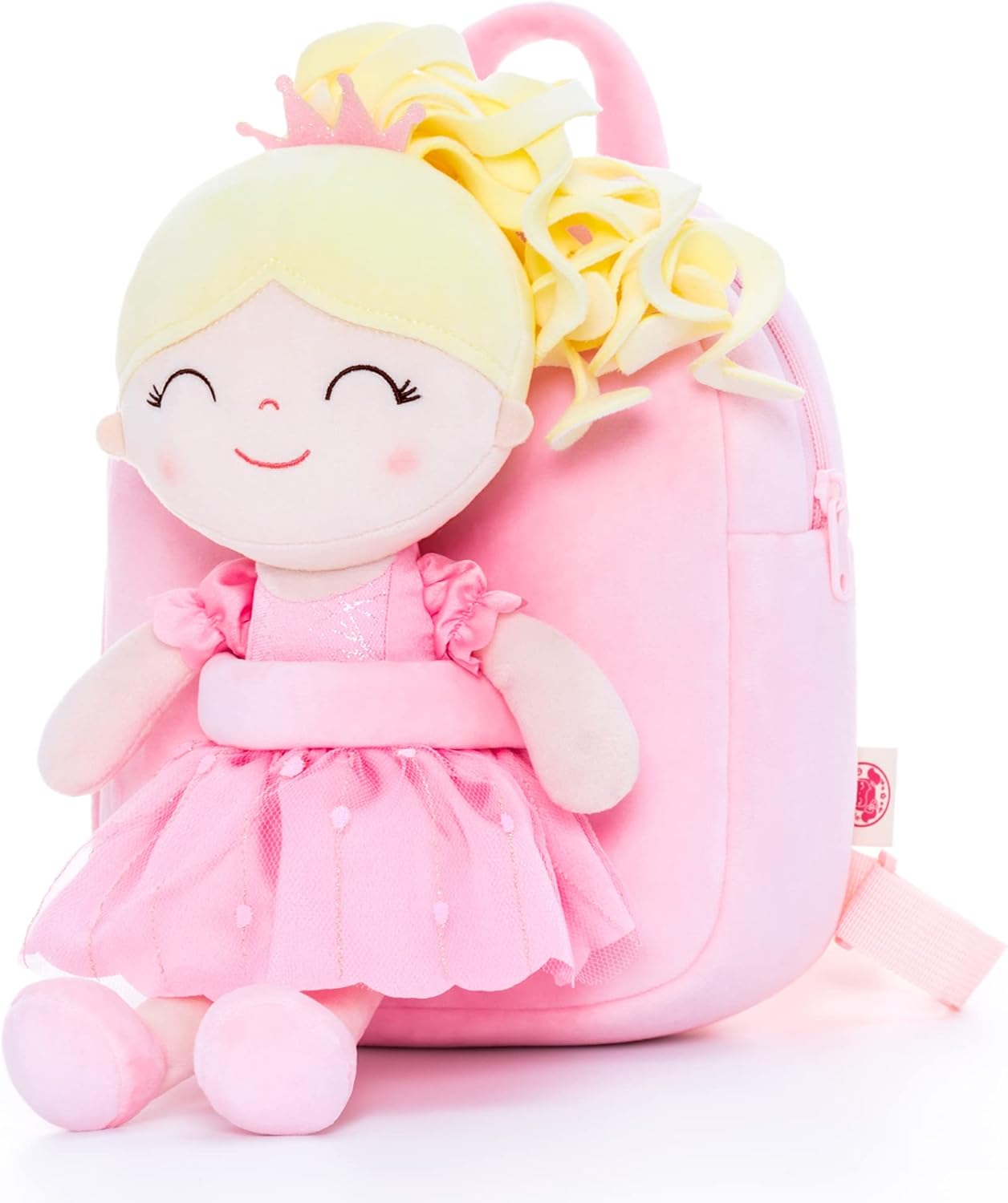 Gloveleya Toddler Backpack for Girls Kids Backpacks Soft Girl Toys Plush Baby Gi...