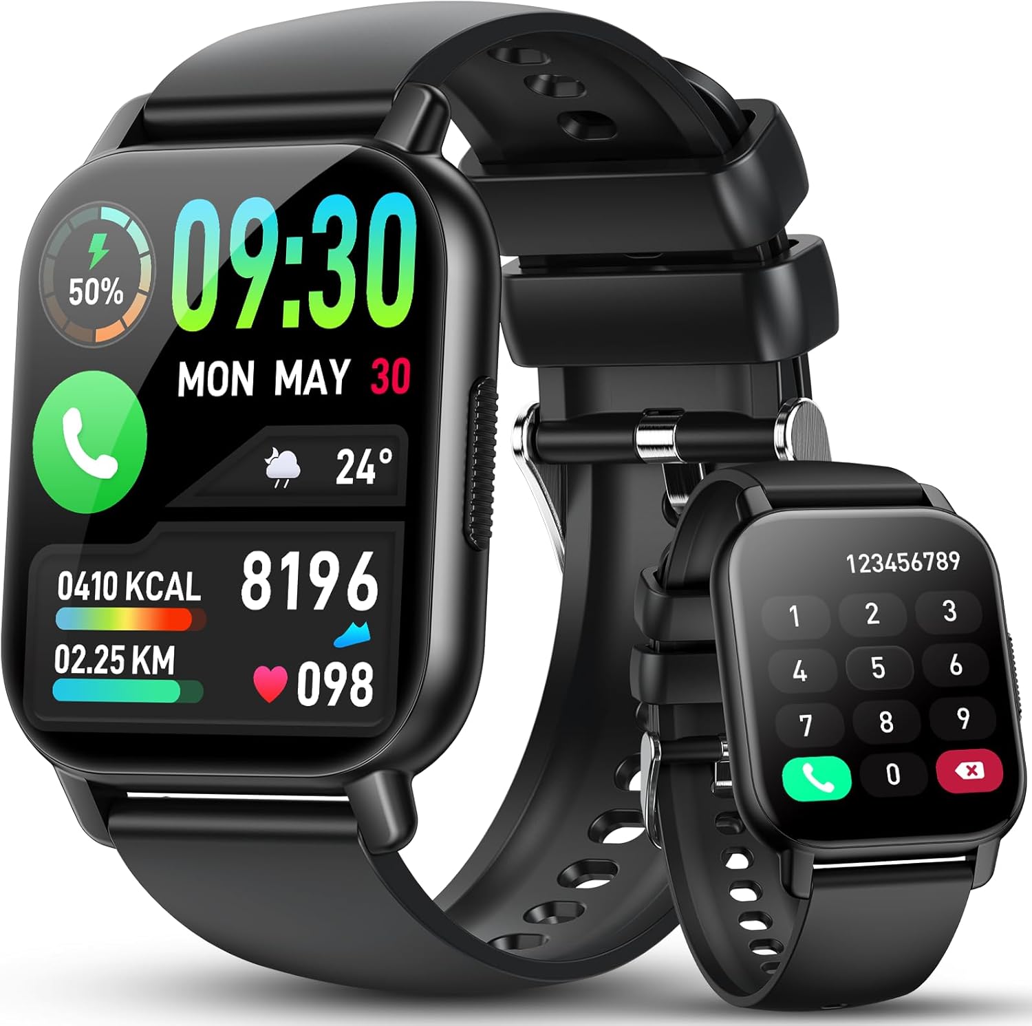 Smart Watch for Men Women Answer/Make Calls - 1.85" HD Full Touch Fitness Watch...
