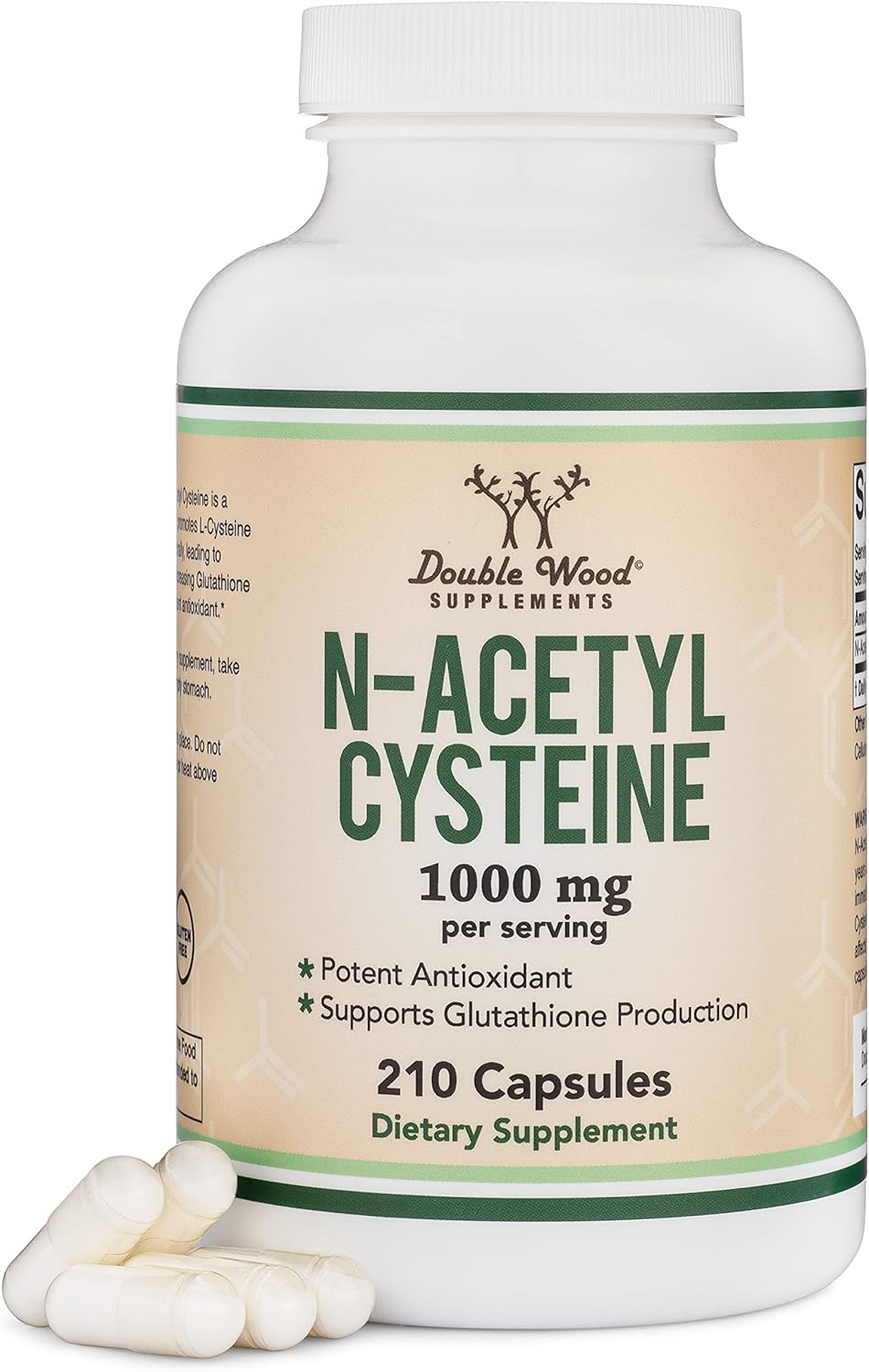 NAC Supplement N-Acetyl Cysteine (1,000mg Per Serving 500mg Per Cap, 210 Capsule...