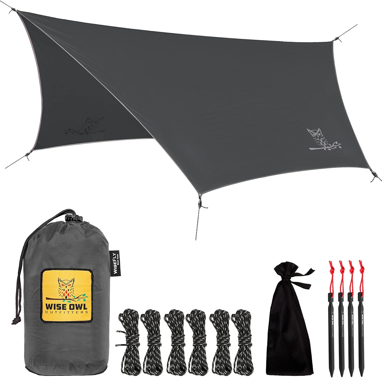 Wise Owl Outfitters Hammock Tarp, Hammock Tent - Rain Tarp for Camping Hammock -...