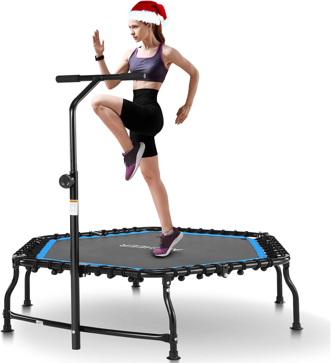 ANCHEER 50" Rebounder Trampoline for Adults- 2024 Foldable Mini Trampoline with...