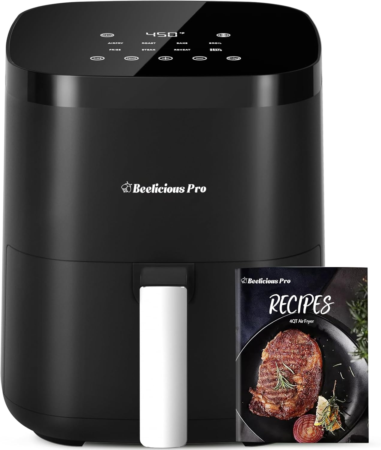 Air Fryer, Beelicious 8-in-1 Smart Compact 4QT Air...
