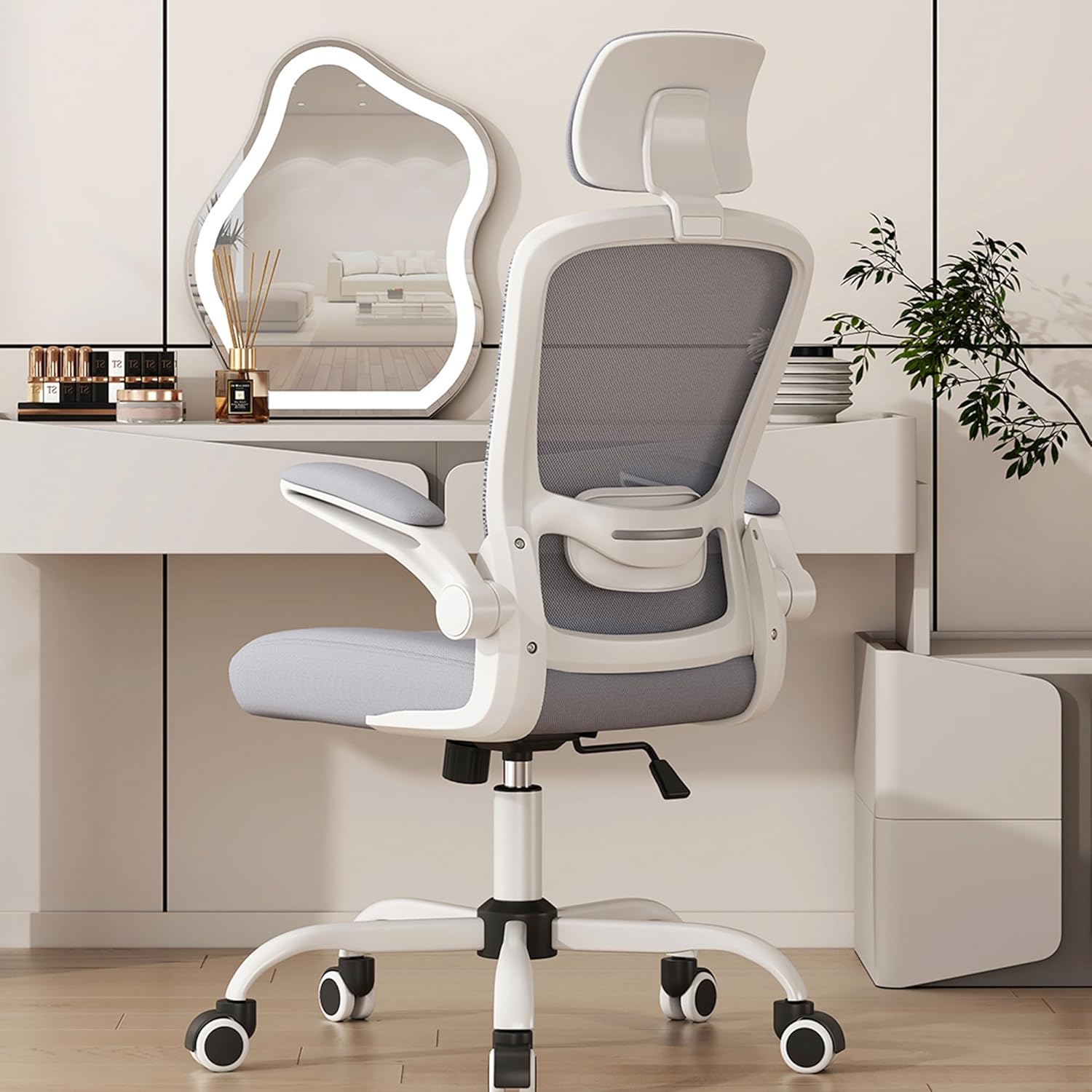 Mimoglad Office Chair, High Back Ergonomic Desk Chair with Adjustable Lumbar Sup...