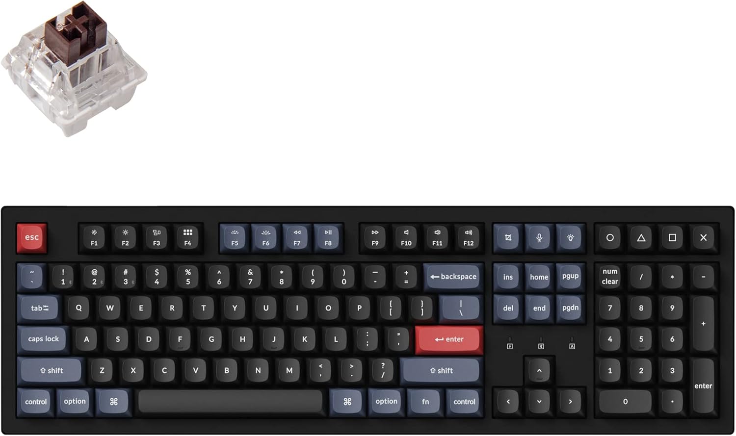 Keychron K10 Pro Wireless Custom Mechanical Keyboard, QMK/VIA Programmable Bluet...