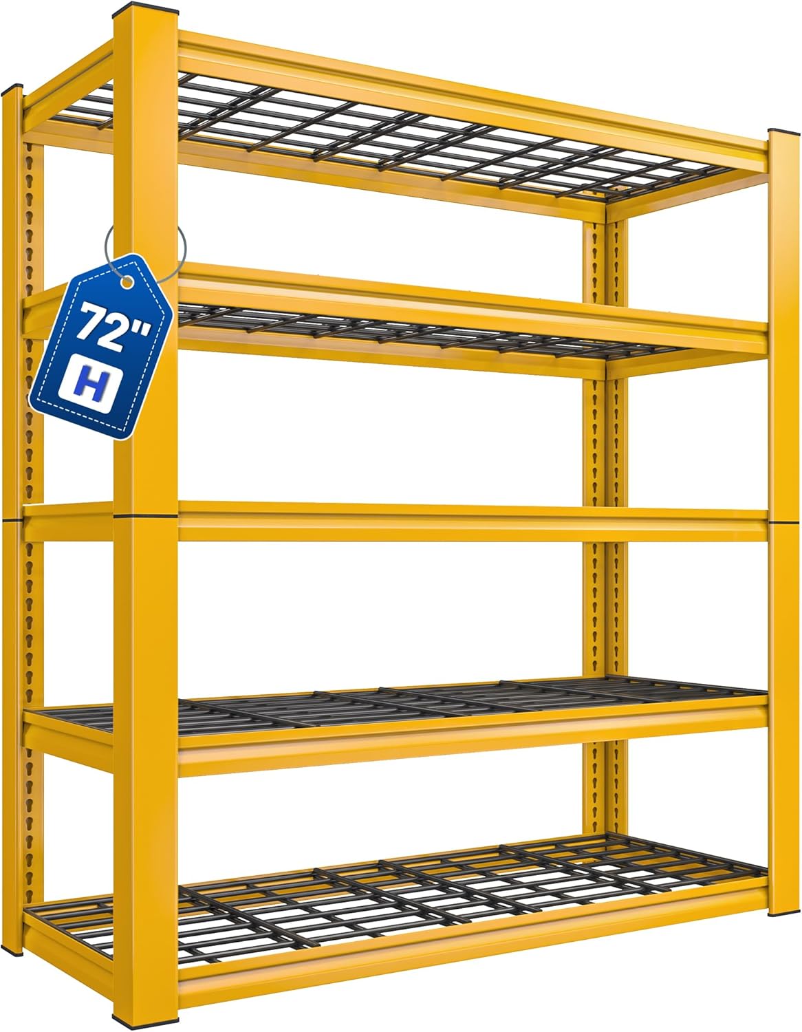 REIBII 72''H Garage Shelving Heavy Duty Loads 2550 LBS Garage Storage Shelves He...