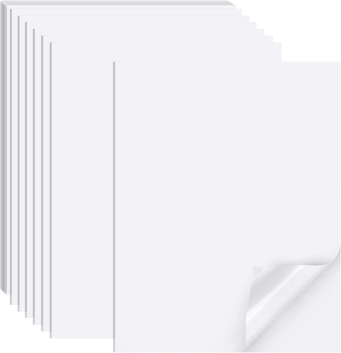 Printable Sticker Paper for Inkjet Printer, 40 Sheets 8.5" x11” Matte Sticker Pr...