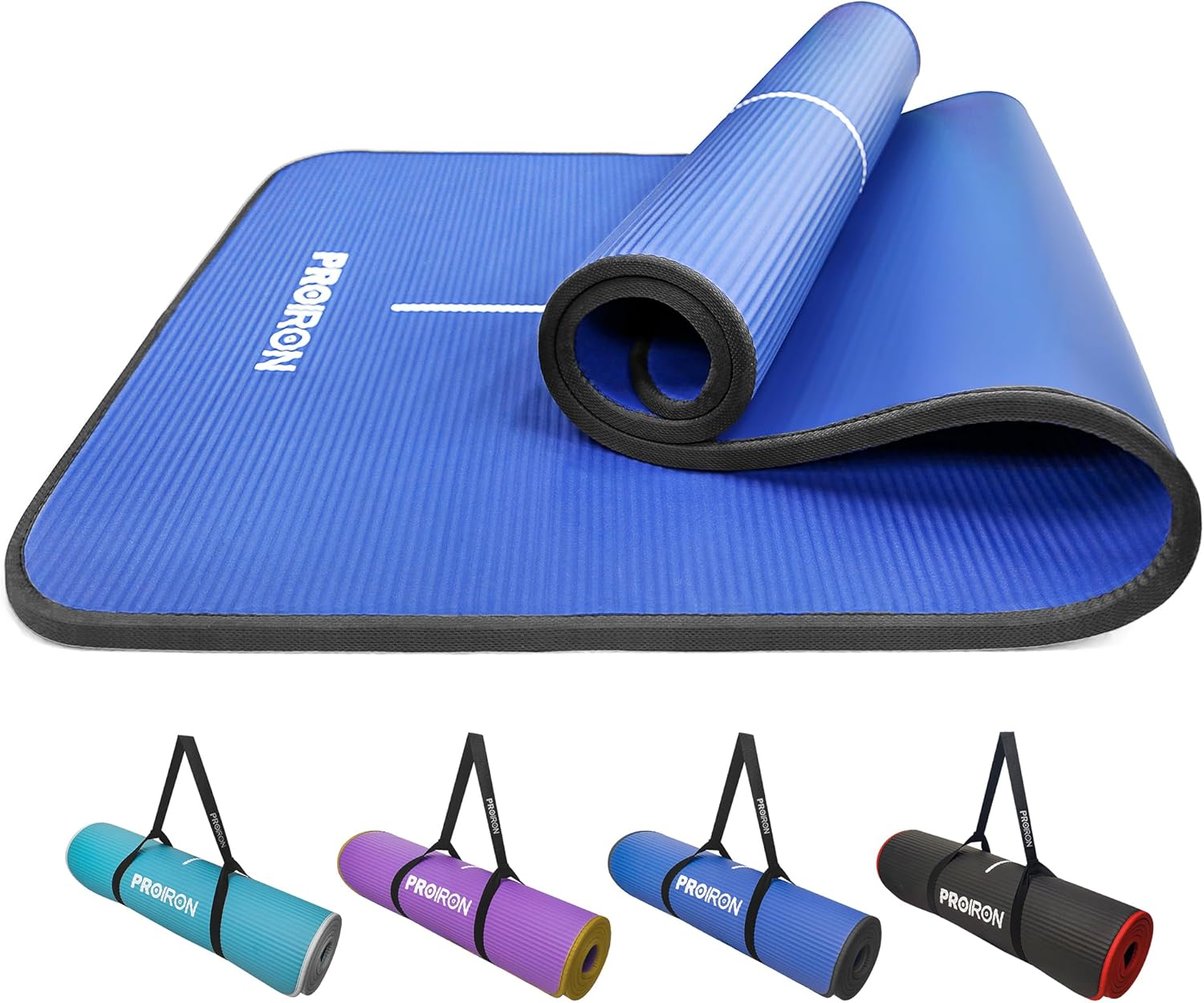 PROIRON Yoga Mat Thick 10/15MM - NBR Yoga Matt Exercise Fitness Foam Large Padde...