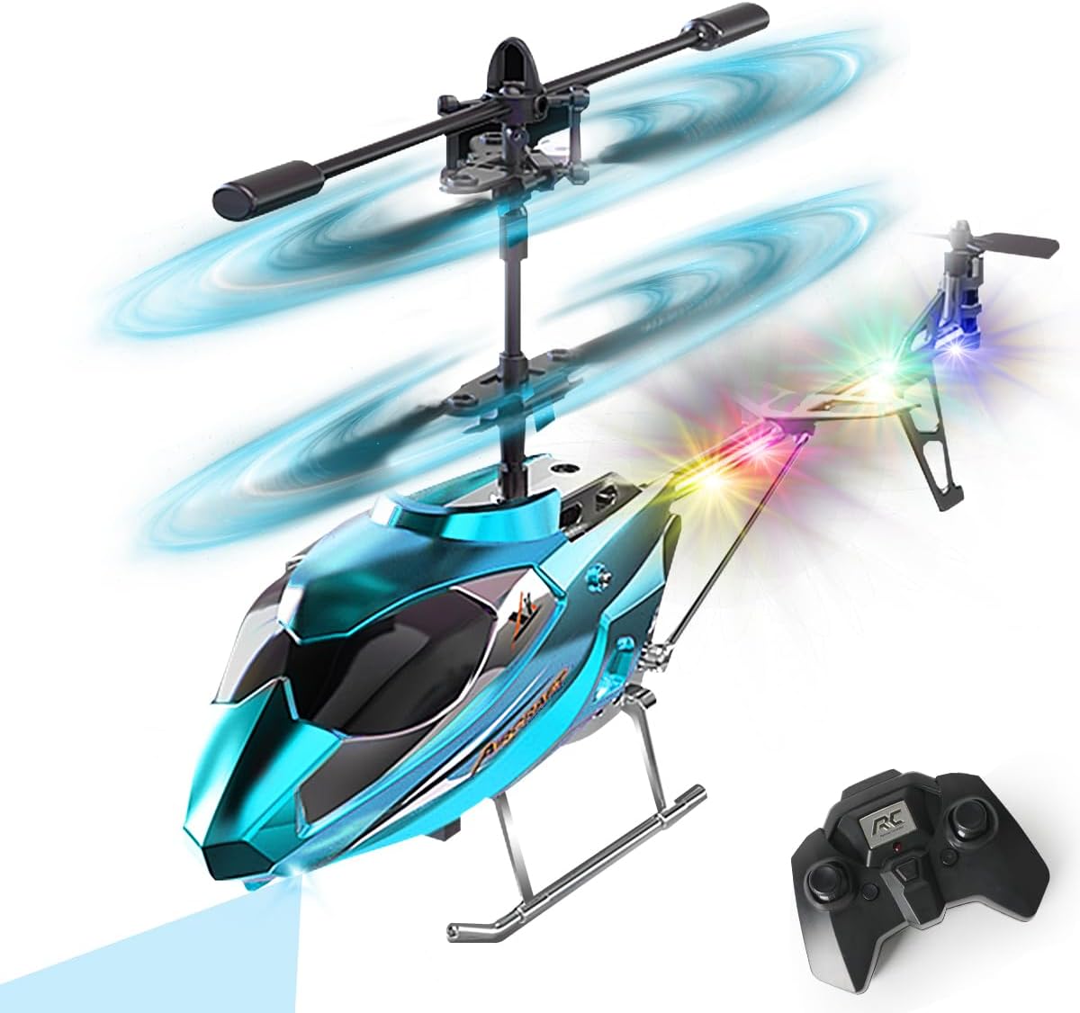 VATOS RC Helicopter for Boys, 2.4G Remote Control Helicopter with LED Light for...