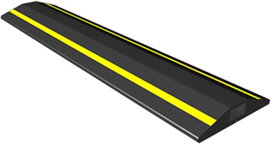 Allcam FCP 1m Rubber Floor Cable Cover/Cable Protector w/Hi Vis Yellow Stripes &...