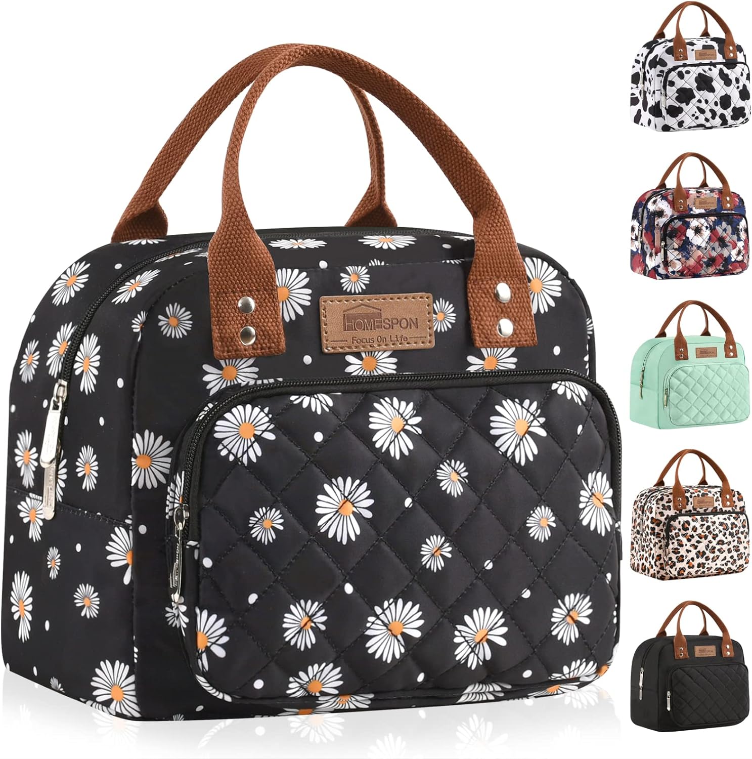HOMESPON Insulated Lunch Bag for Women Men Work Adult Cool Bag Lunch Box Contain...