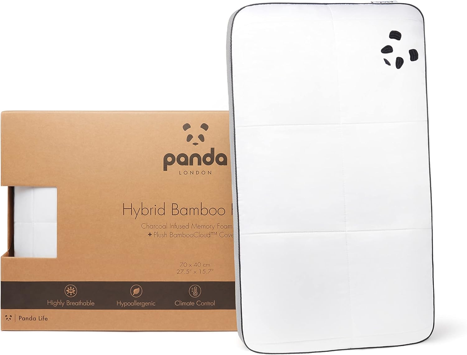Panda Hybrid Memory Foam Bamboo Pillow Viscose