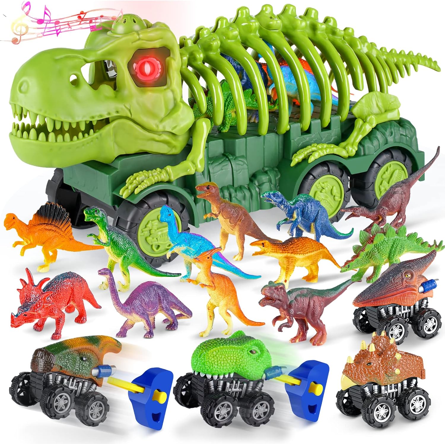 Aoskie Dinosaur Truck Toy for Kids 3-7 Years Old,...