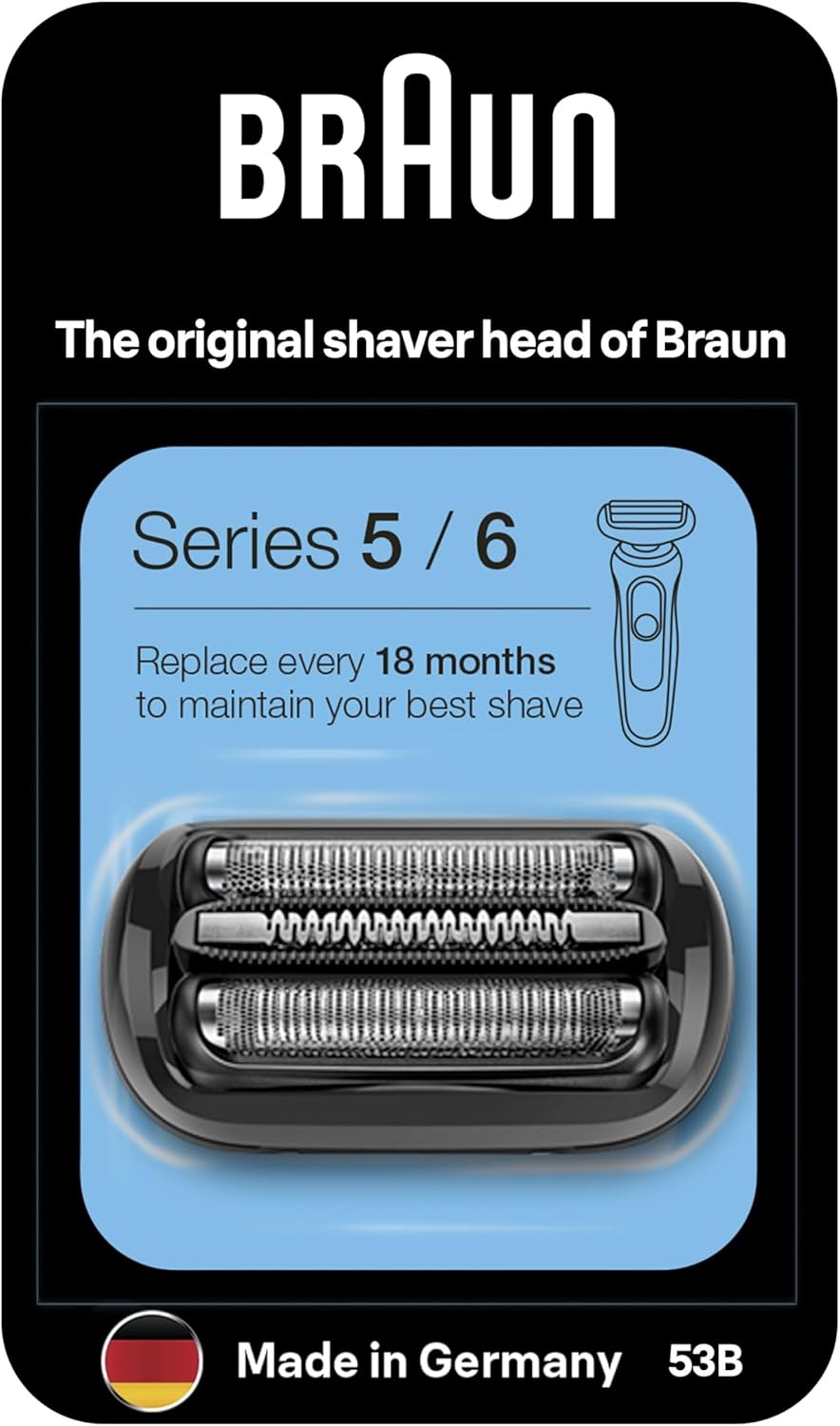 Braun Series 5 Electric Shaver Replacement Head, Easily Attach Your New Shaver H...