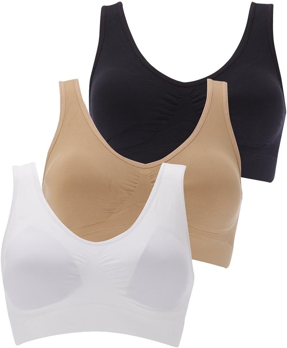 Boolavard The Ultimate Comfort Bra. Seamless Support Comfort Sport Stretch Actio...