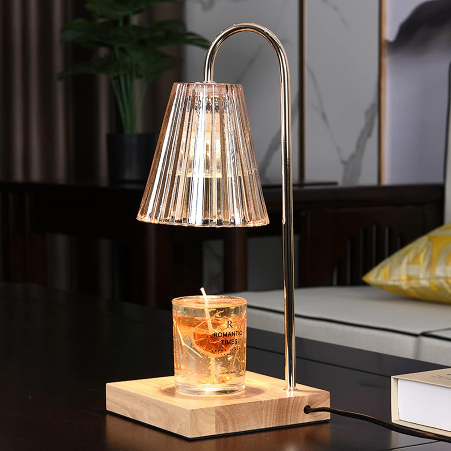 Candle Warmer Lamp - Dimmable Candle Lamp Warmer with Timer Electric Candle Warm...