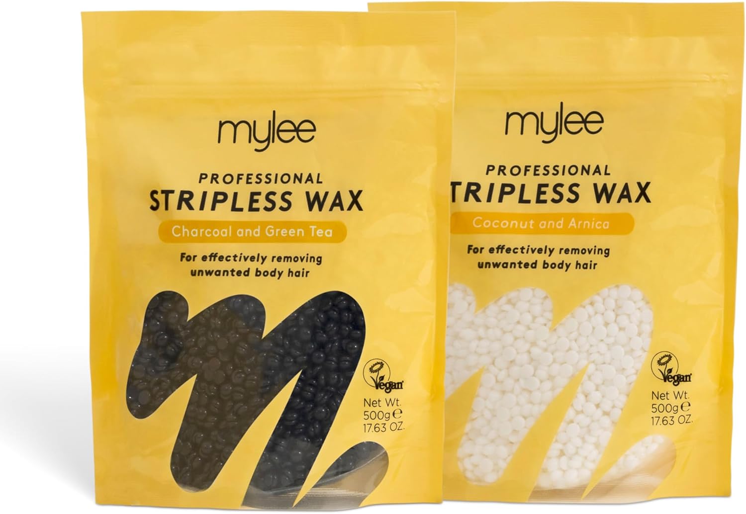 Mylee Professional Hard Wax Beads 500g, Stripless Depilatory Waxing Pellets Soli...
