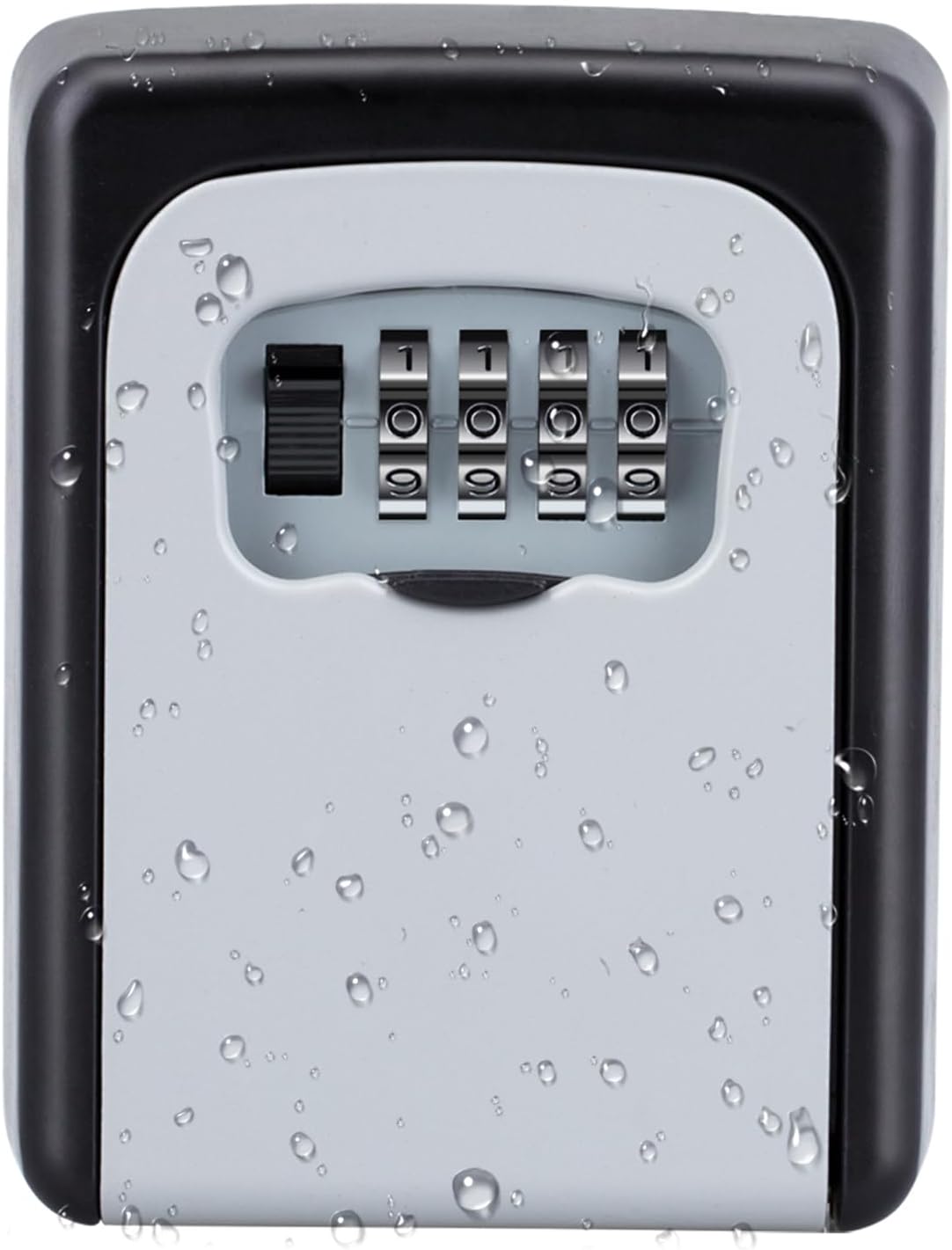 ZHEGE Key Box, Key Safe Wall Mounted, 4 Digit Combination Key Lock Box Outdoor,...