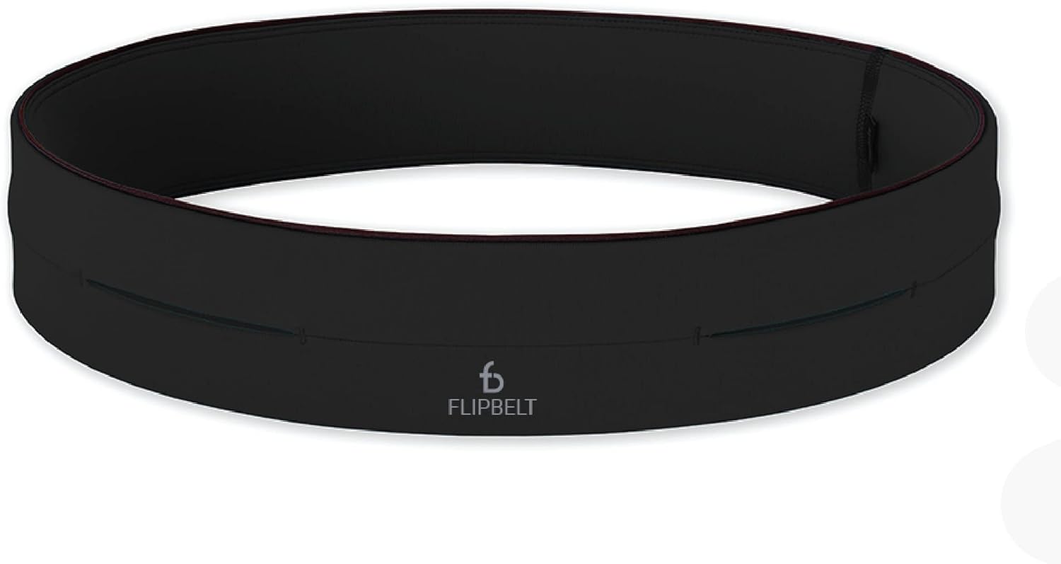 FlipBelt Classic Running Belt, Running Fanny Pack for Women and Men, Non Chafing...