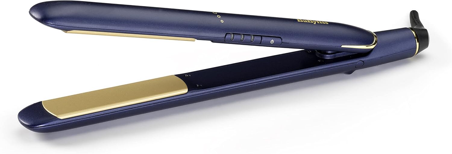BaByliss Midnight Luxe Hair Straighteners, Titanium Ceramic floating plates for...