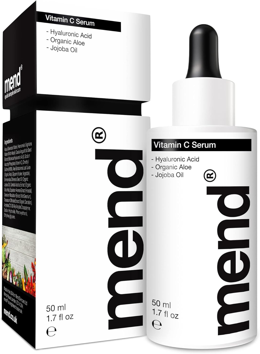 Vitamin C Serum for Men- Mens Skincare- Hyaluronic Acid, Vegan Society Registere...