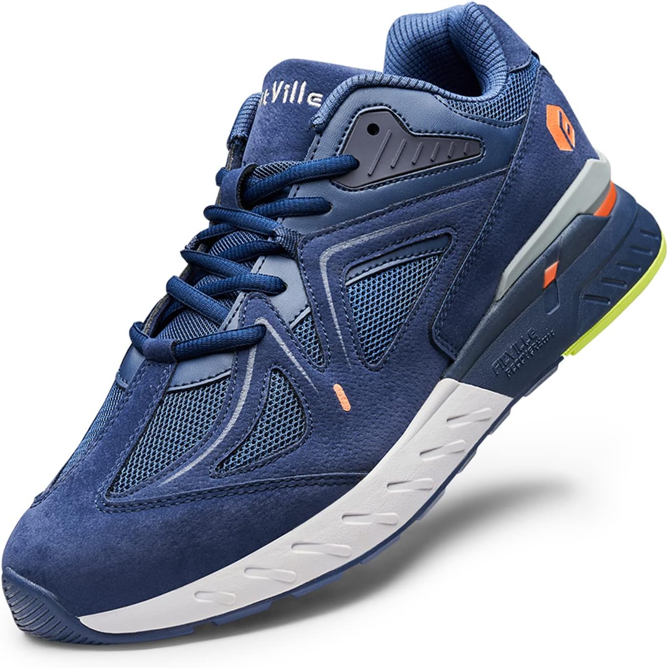 FitVille Mens Extra Wide Fit Trainers Comfortable Running Sneakers Lightweight W...