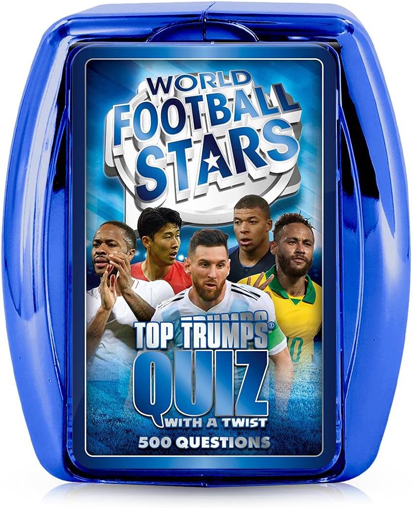 Top Trumps World Football Stars Quiz Game, 500 questions to test your football k...