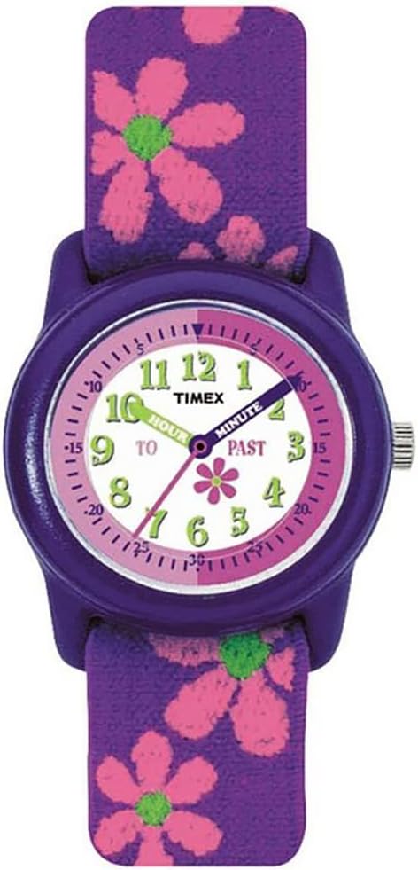 Timex Time Machines Kids 29 mm Elastic Fabric Watch Flowers