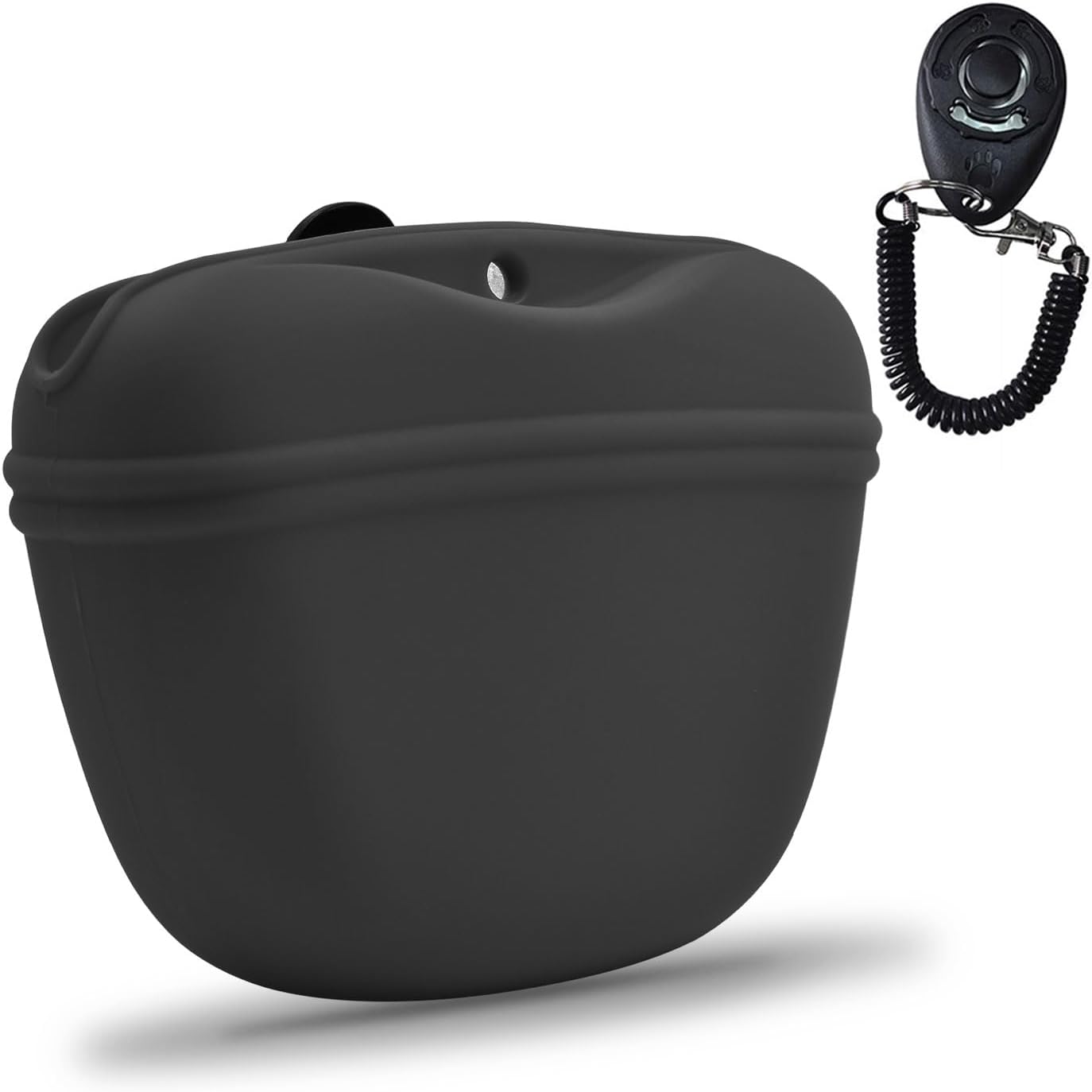AUDWUD Silicone Dog Treat Pouch,Clip on Portable Training Container,Convenient M...