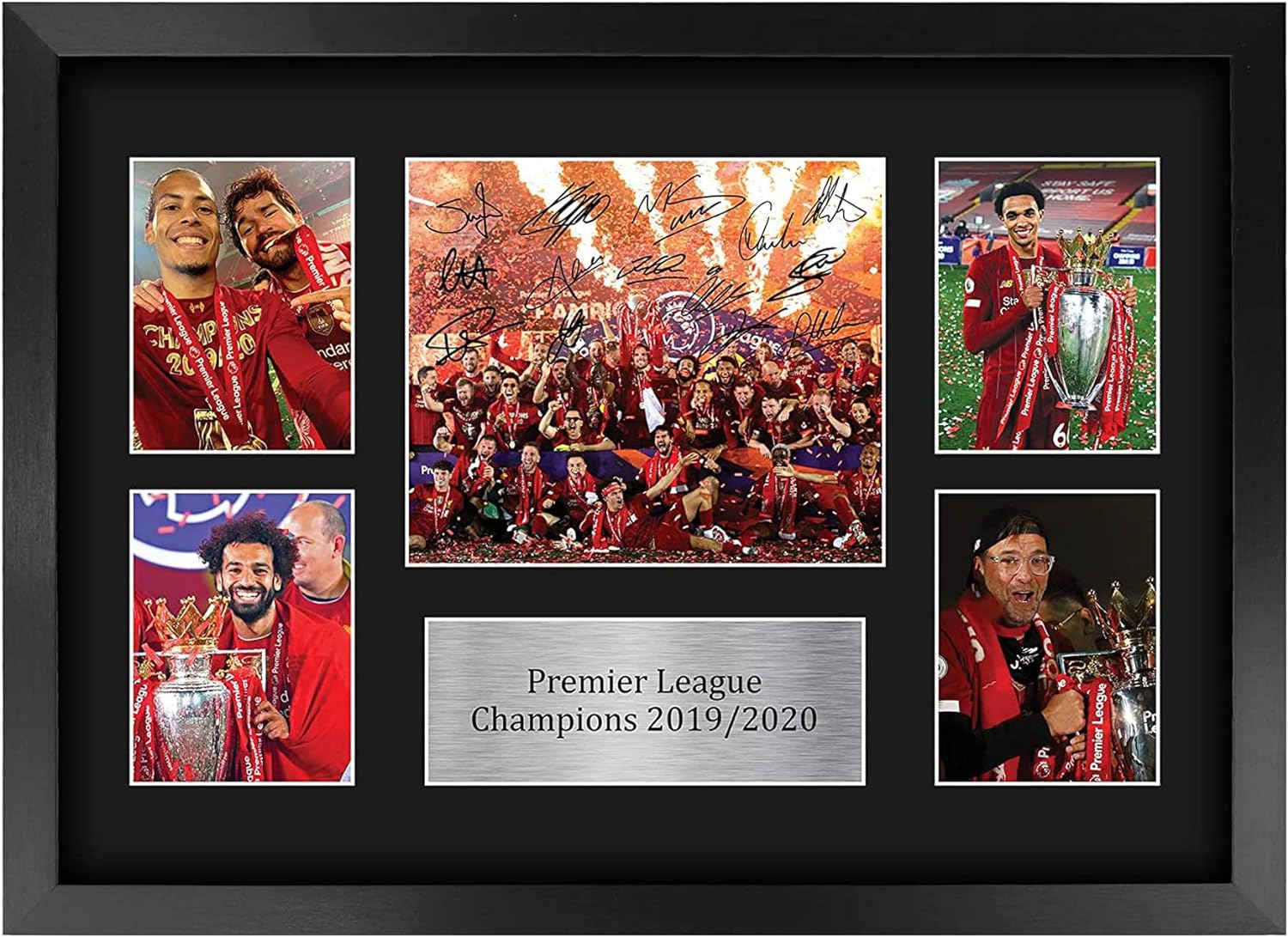 HWC Trading A3 FR Liverpool Premier League Champions 2019/2020 Display Signed Gi...