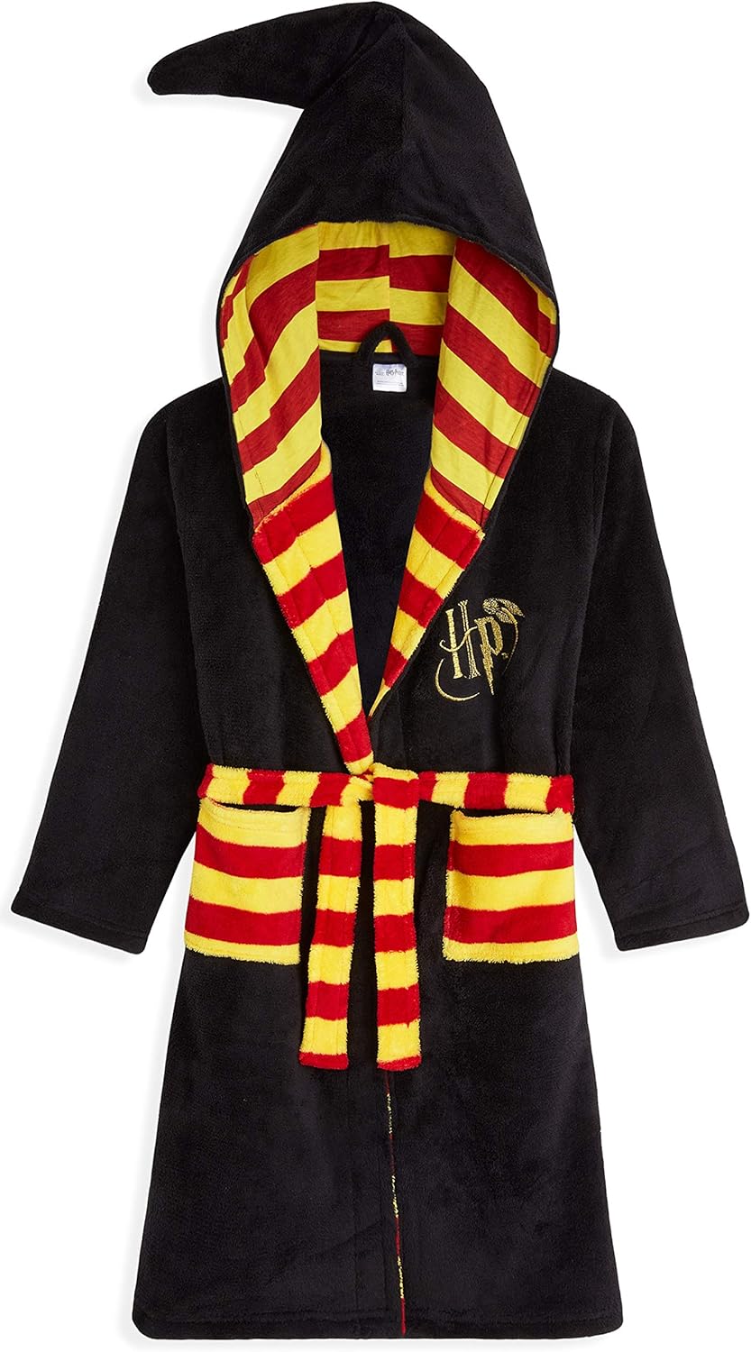 Harry Potter Kids Dressing Gown, Gryffindor Slytherin Soft Fleece Robe For Boys...