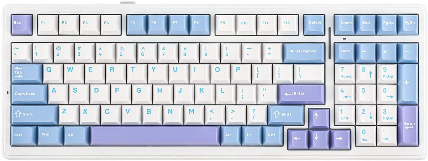EPOMAKER x AULA F99 Wireless Mechanical Keyboard, Hot Swappable Gasket Custom Ga...