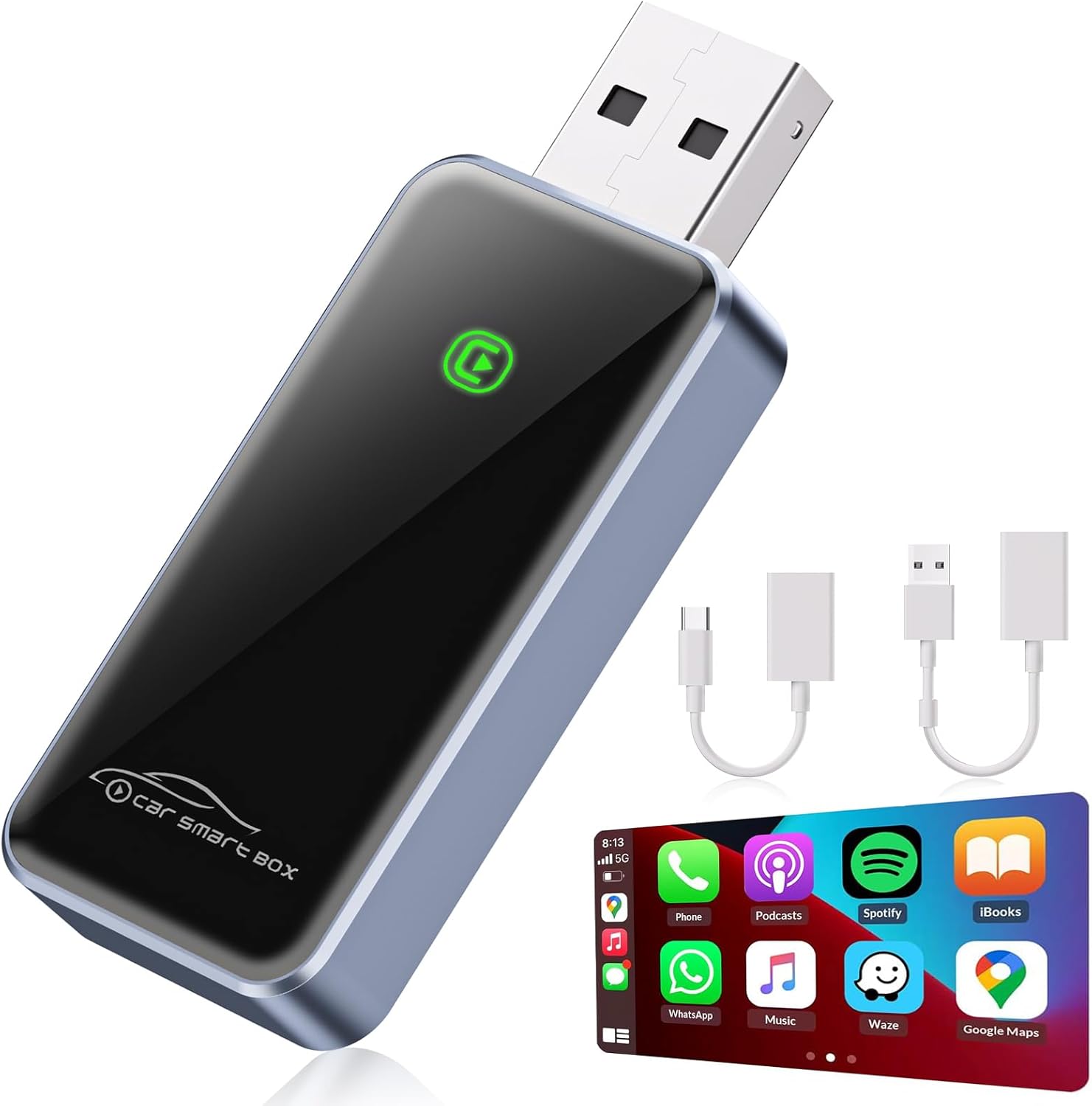Wireless Carplay Adapter uk for Apple Devices, [20...