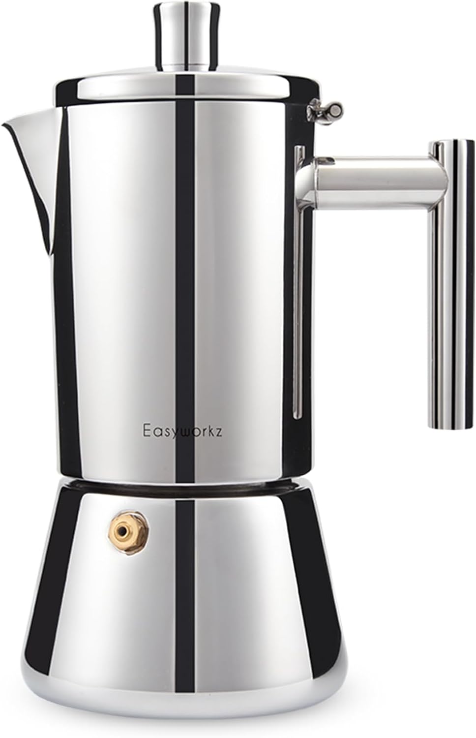 Easyworkz Diego Stovetop Espresso Maker Stainless Steel Italian Coffee Machine M...