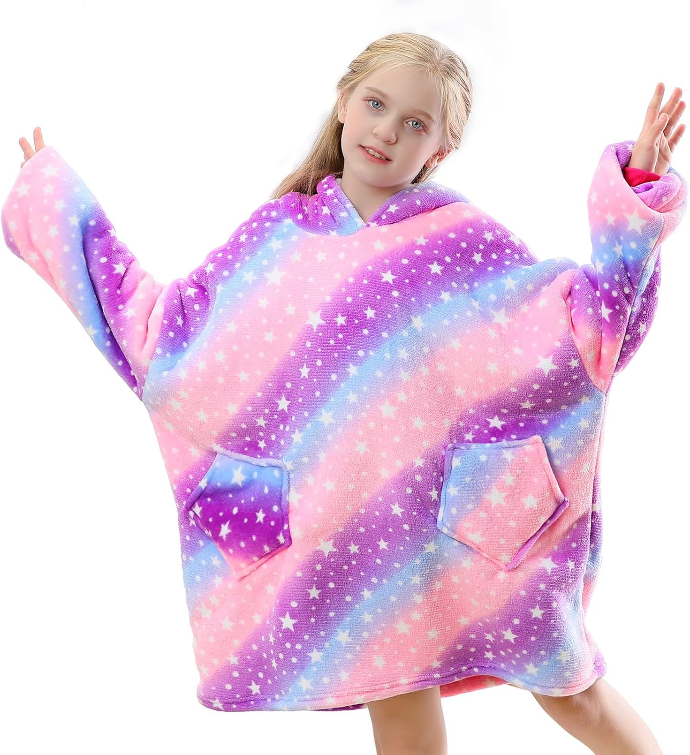 Gentlewarm Blanket Hoodie for Kids, Oversized Blanket Hoodie for Girls Boys, Wea...